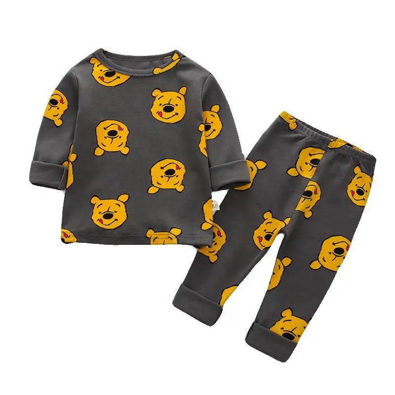 Осень-зима 2019 детские костюмы хлопковые пижамные пижамы с рисунком для мальчиков