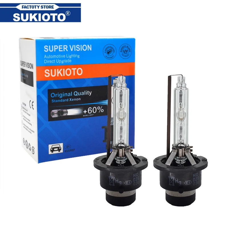 SUKIOTO Оригинал 35 Вт D2S D4S 5500K HID преобразователь головной светильник лампы для фар