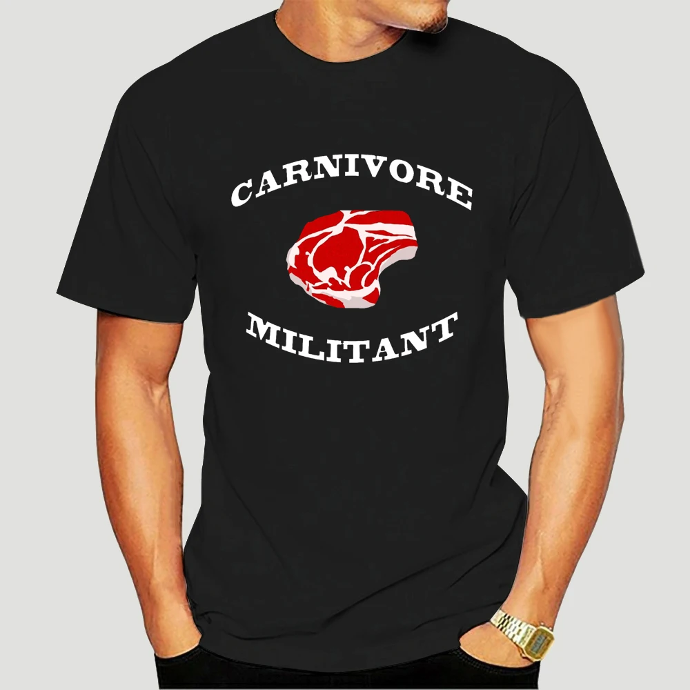 

Men T Shirt Carnivore Militant Black Shirt Tshirts Women T-Shirt-1841D