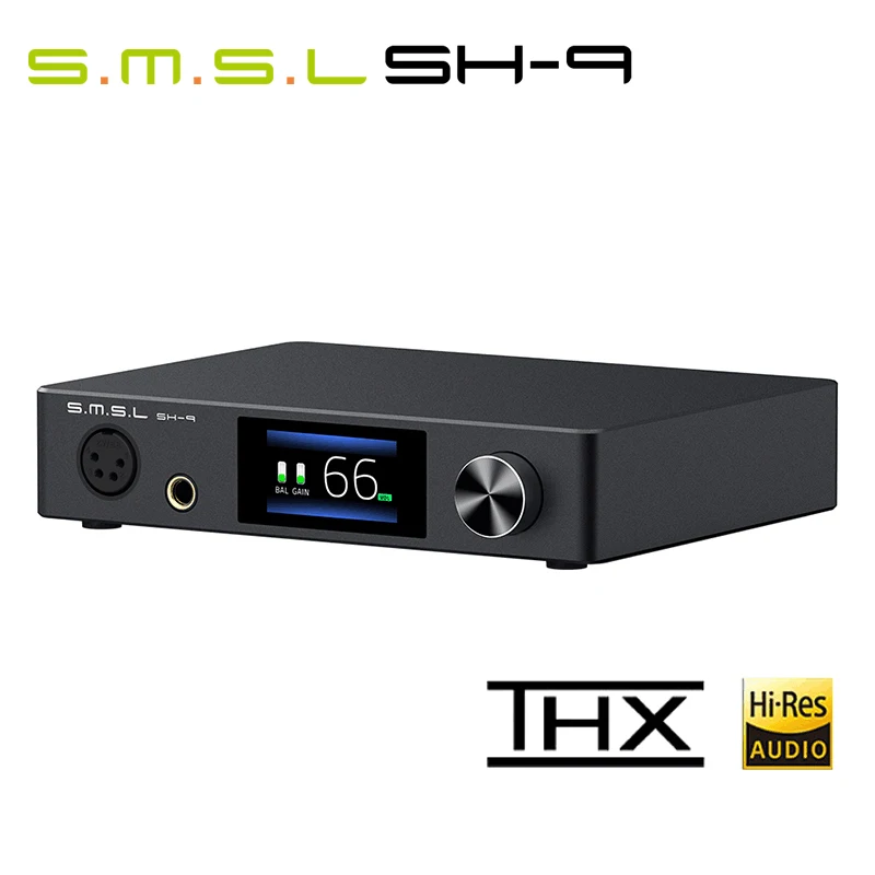 SMSL SH 9 усилитель для наушников THX AAA технология RCA/XLR вход 6 35 мм сбалансированный