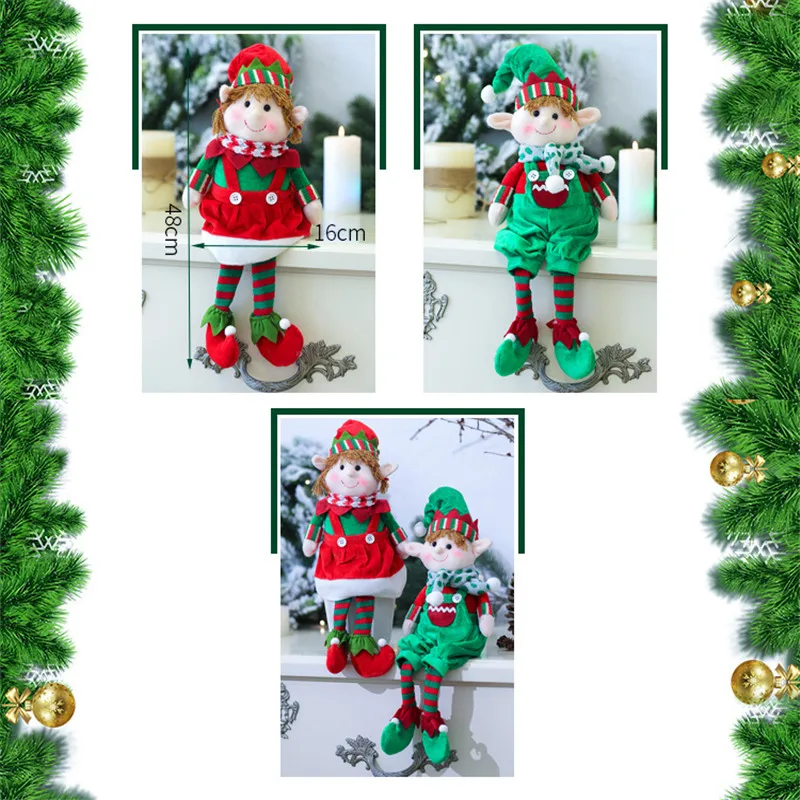 Рождественские украшения для кукол Elf хлопковые Повседневные Вечерние дома