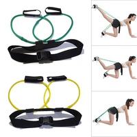 resistance band legs muscle strength training waist belt pedal exercise body building workout elastic bands home fitness equip