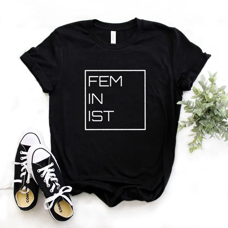 

Women T Shirt FEMINST Letters Print Tshirt Women Short Sleeve O Neck Loose T-shirt Ladies Summer Causal Tee Shirt Clothes Tops