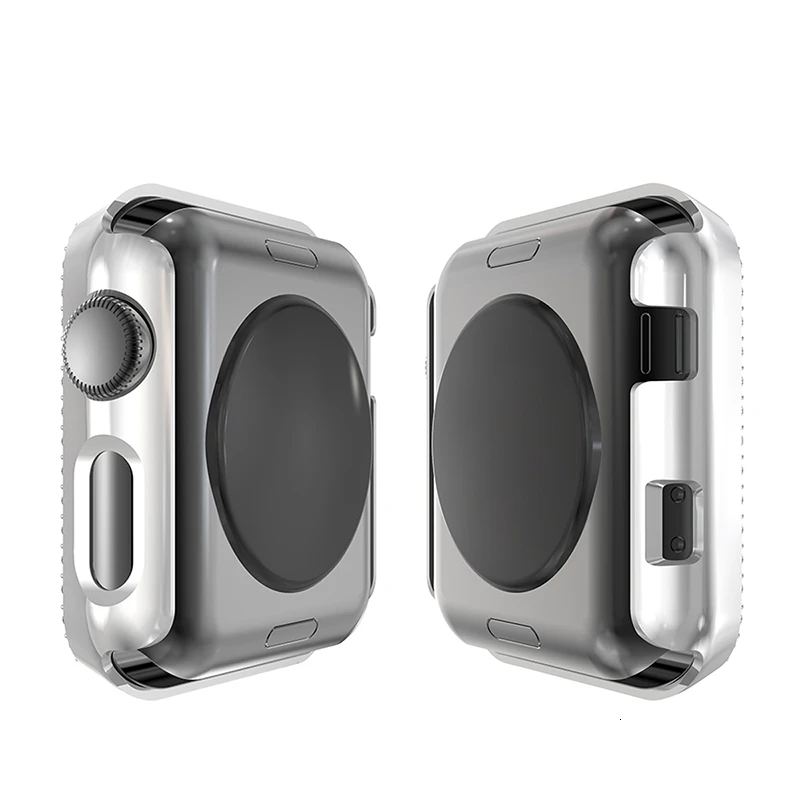 Алмазный чехол для apple watch Series 5 44 мм 40 мм iWatch 4 защитная крышка экрана PC Watch Case для apple watch 3 Case 38 мм 42 мм