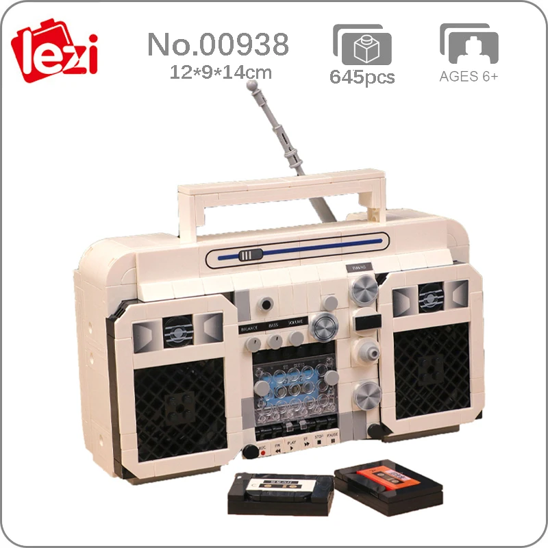 Магнитола в стиле ретро музыкальный рекордер домашняя машина 3D модель