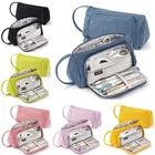 1 шт. большой Ёмкость вельвет карандаш чехол простой женский милый многофункциональная коробка канцелярских принадлежностей студенческие канцелярские товары сумка для хранения