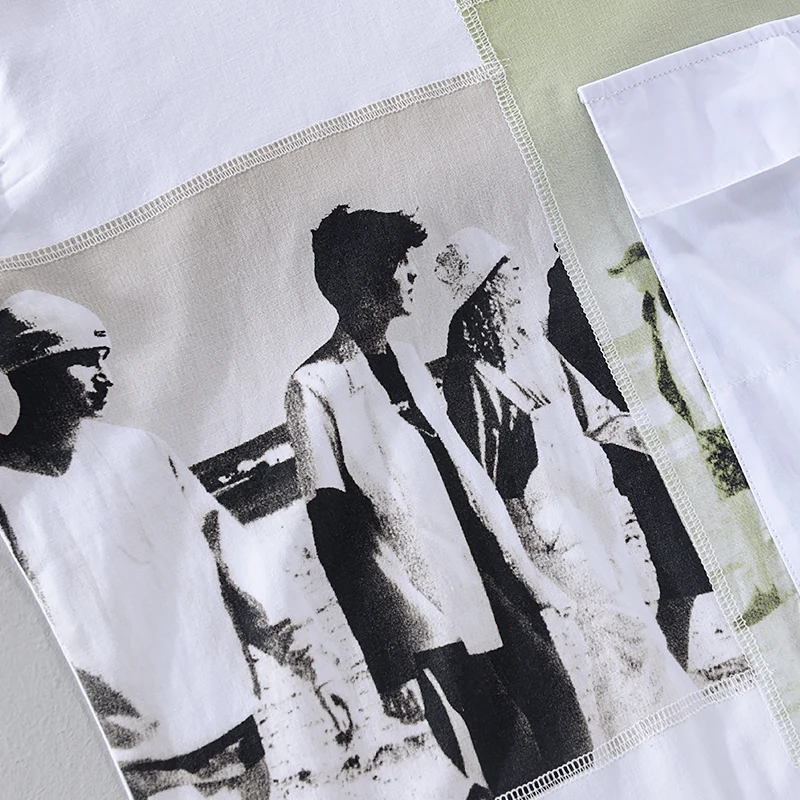 Брендовая льняная Футболка во французском стиле Мужская модная белая футболка