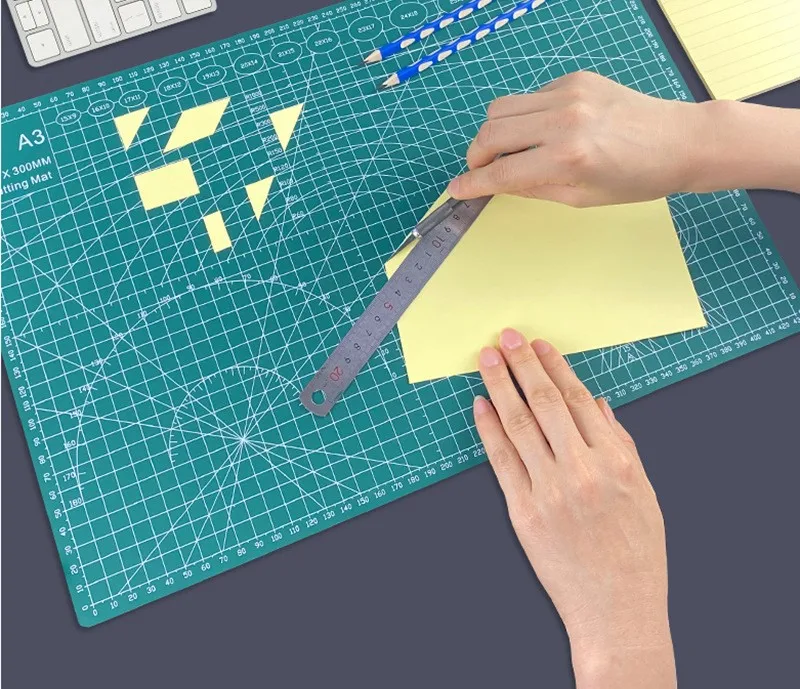 

A3 A4 5 ПВХ коврик для резки верстак для лоскутного шитья Инструкция для шитья «сделай сам» нож для гравировки детская подставка с одной сторо...