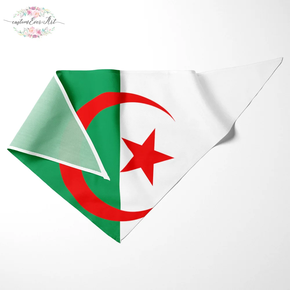 

The Algeria flag dog bandana large pet scraf pet bandana for dog scarf dog neck scarf dog print scarf bandana