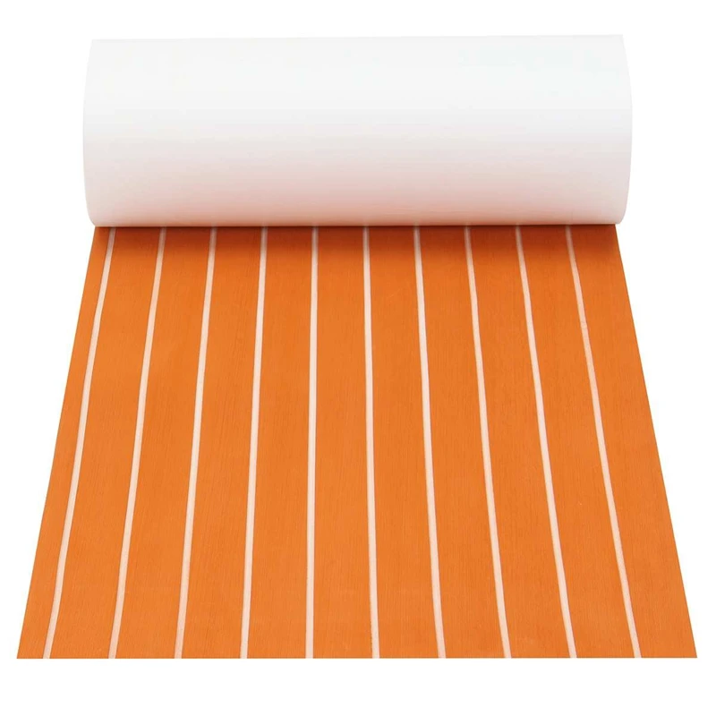 1 Roll 600Mmx2000x6Mm Self Adhesive Eva Boat Yacht Marine Flooring Faux Imitation Teak Decking Sheet Pad | Автомобили и мотоциклы