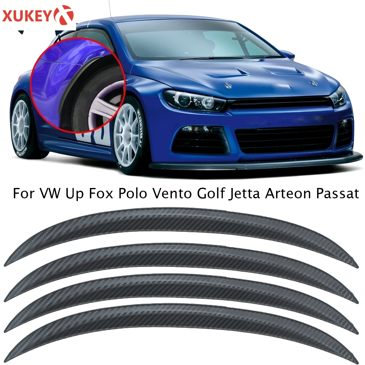 Крылья брызговики арка колесо для бровей губ полоски наклейка отделка VW Passat B6 B5 B7