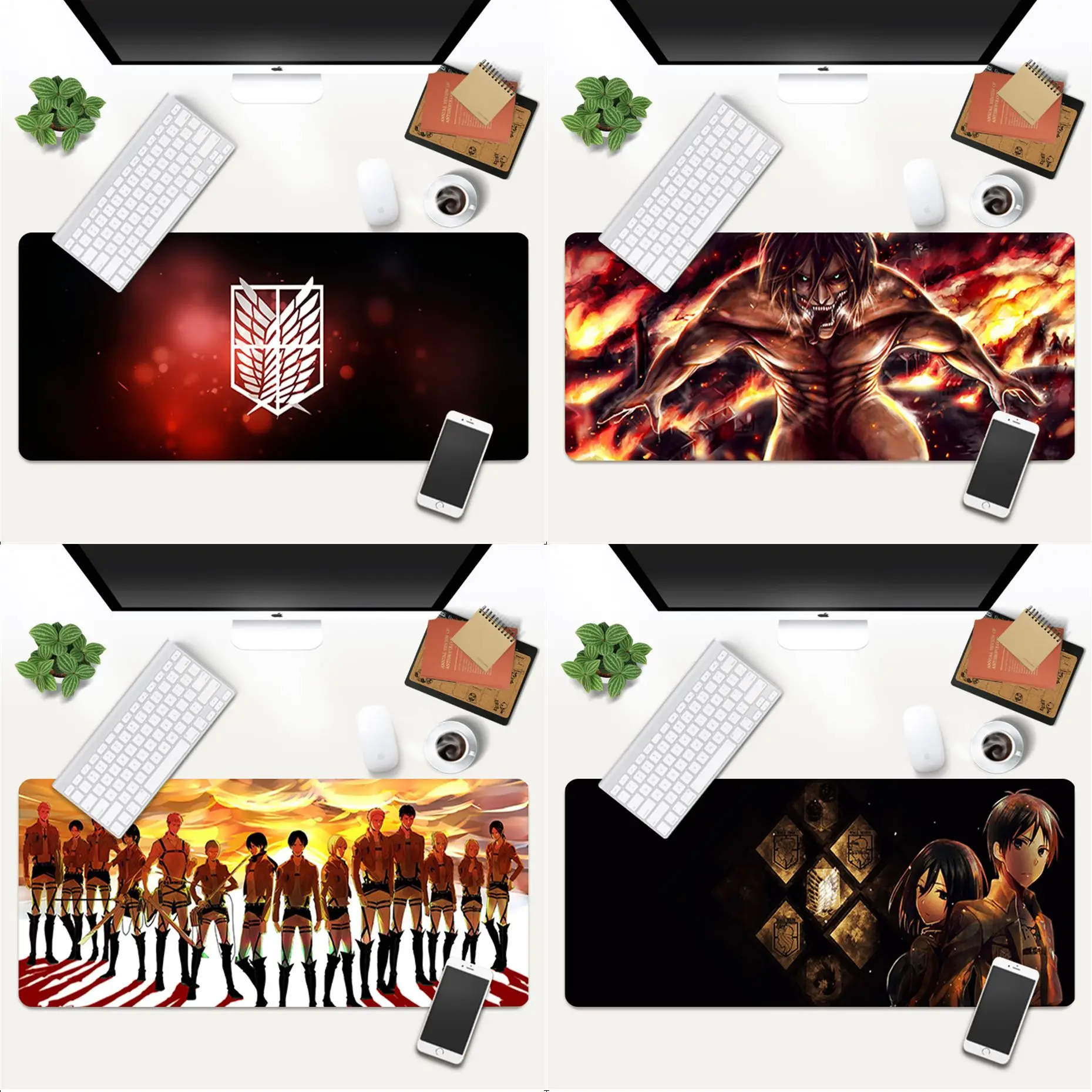 

Игровой коврик для мыши MaiYaCa «атака на Титанов», 700x300 мм, для overwatch/cs go