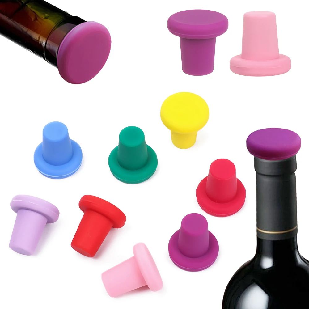 

13 Styles Bottle Stopper Bottle Caps Wine Stopper Family Bar Preservation Tools Silicone Creative Design Safe And Healthy