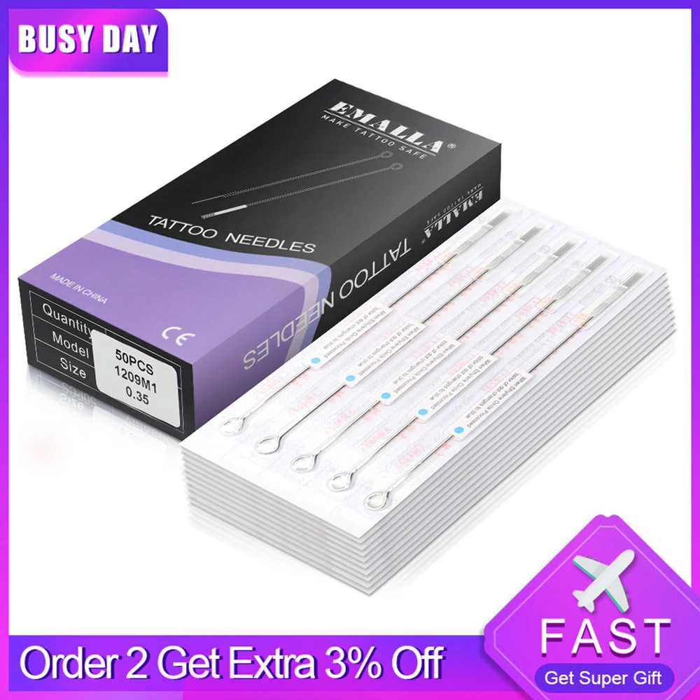 

Тату-иглы круглые из нержавеющей стали, 50 шт.