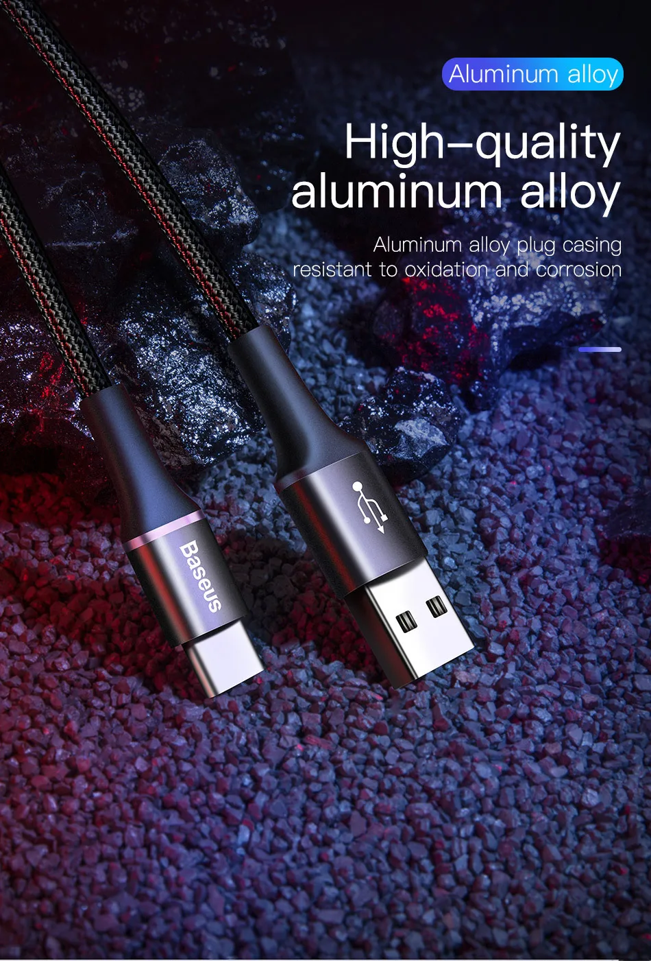 Baseus usb type C кабель для samsung Xiaomi Redmi Note 7 10 3A провод для быстрой зарядки USB-C зарядное устройство мобильный телефон USBC кабель type-c 3 м