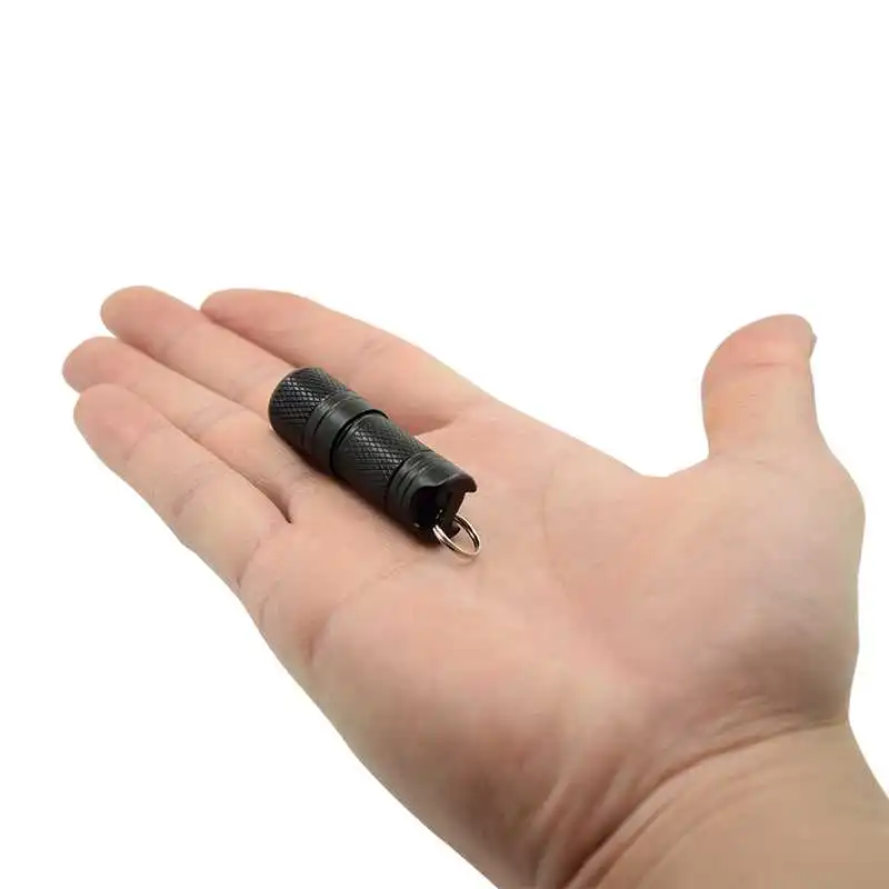 USB перезаряжаемый портативный водонепроницаемый белый светильник брелок фонарь
