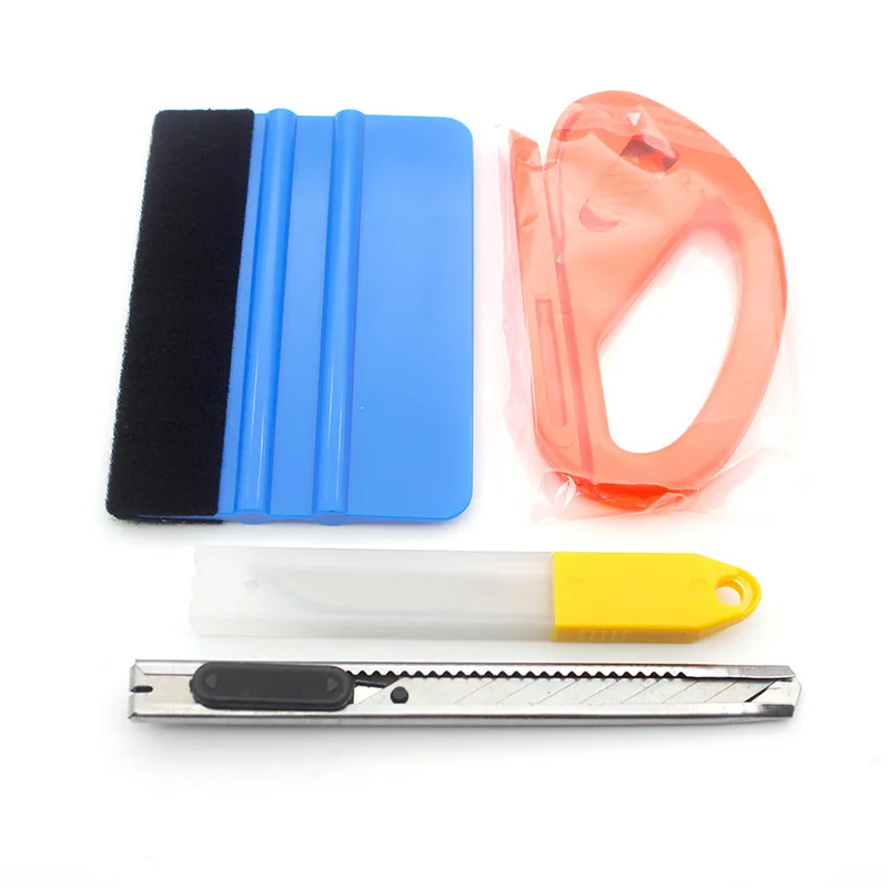 4 шт./компл. Виниловая пленка для автомобиля скребок Инструменты стикер Комплект