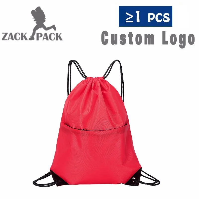 red without logo Новая сумка на шнурке с логотипом, рюкзак на шнурке, спортивный водонепроницаемый рюкзак с принтом логотипа, DB8-TB, шесть цветов на выбор - Цвет: red without logo