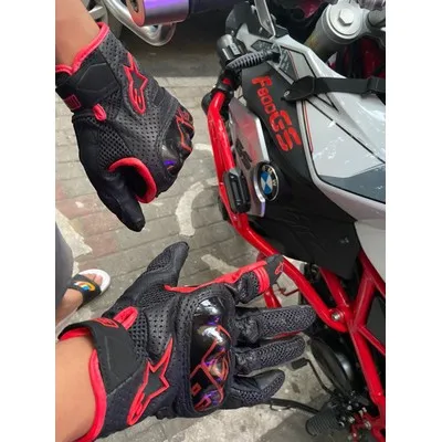 

Alpinestars glove SMX-1 AIR Summer Motorcycle Riding Gloves Mesh Breathable Drop-Resistant Alpinestars Touch Screen Gloves