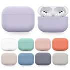 Силиконовый чехол для Airpods Pro, чехол, беспроводные Bluetooth аксессуары для наушников Apple AirPods Pro, Мягкий защитный чехол