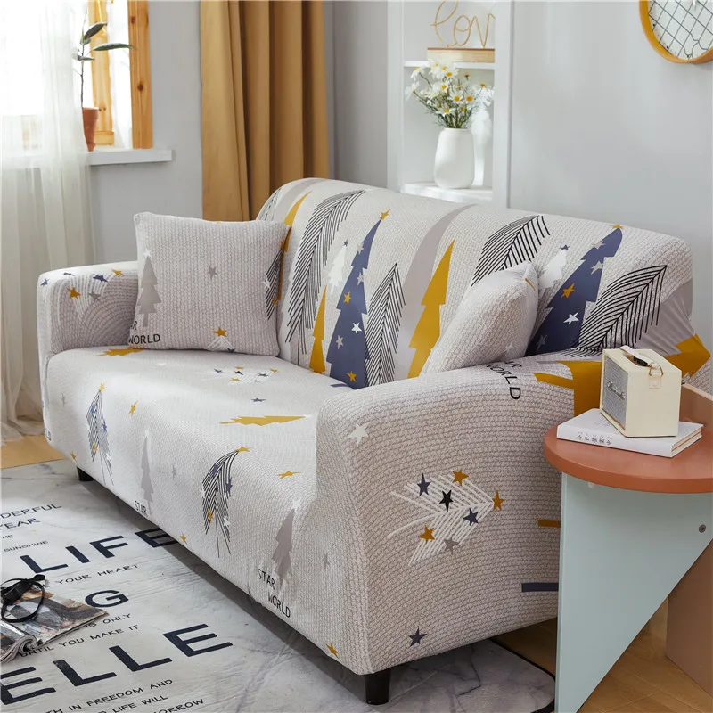 

Elastic Sofa Cover All Inclusive Universal Cover Nordic Simple Modern Lazy Antiskid Combination Leather Sofa Cover