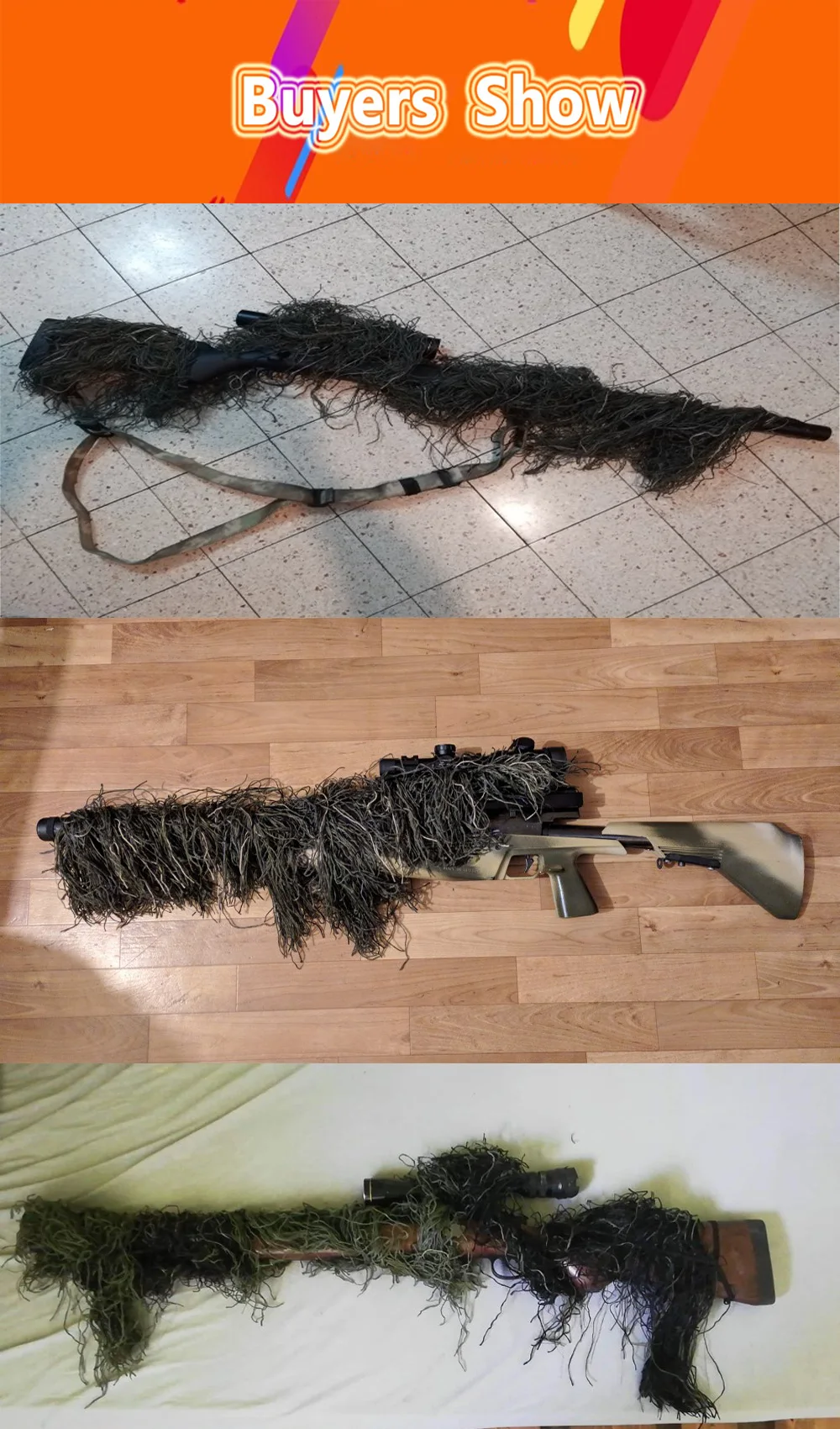 1,2 м эластичное синтетическое волокно Камуфляж Пистолет обертывание Ghillie Пейнтбол страйкбол винтовка камуфляж ружье винтовка обертывание Охотничьи аксессуары камуфляж ружье обертывание