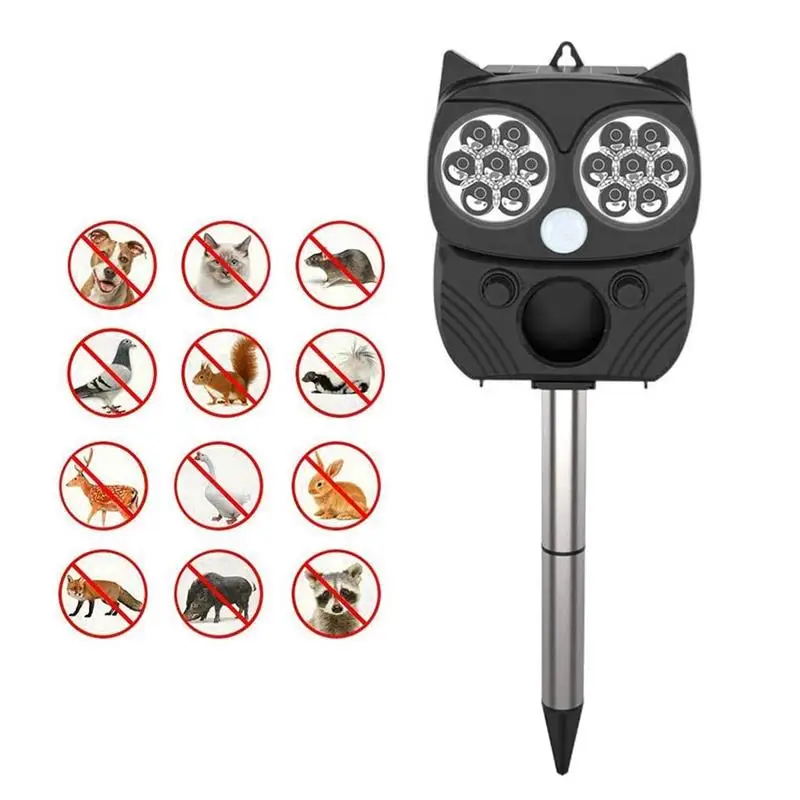 Солнечный ультразвуковой отпугиватель котов вредителей москитов средство