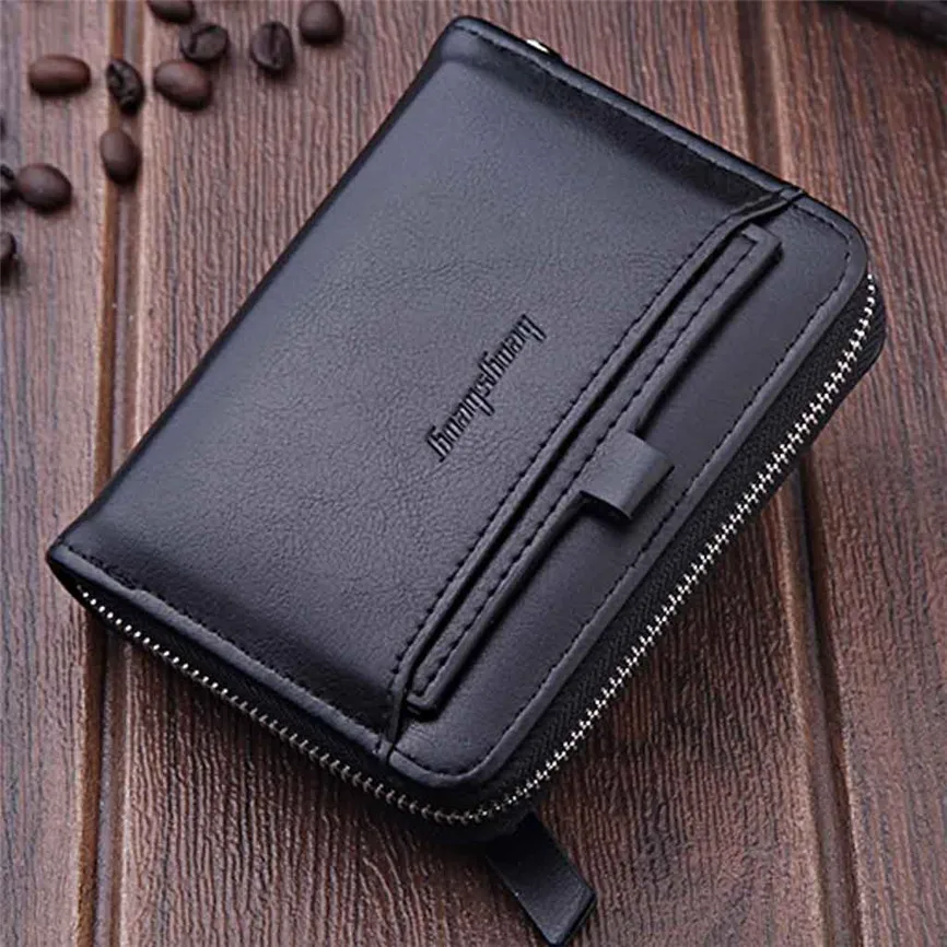 Кошелек Кожаный минималистичный Женский Мужской Новый мини маленький складной