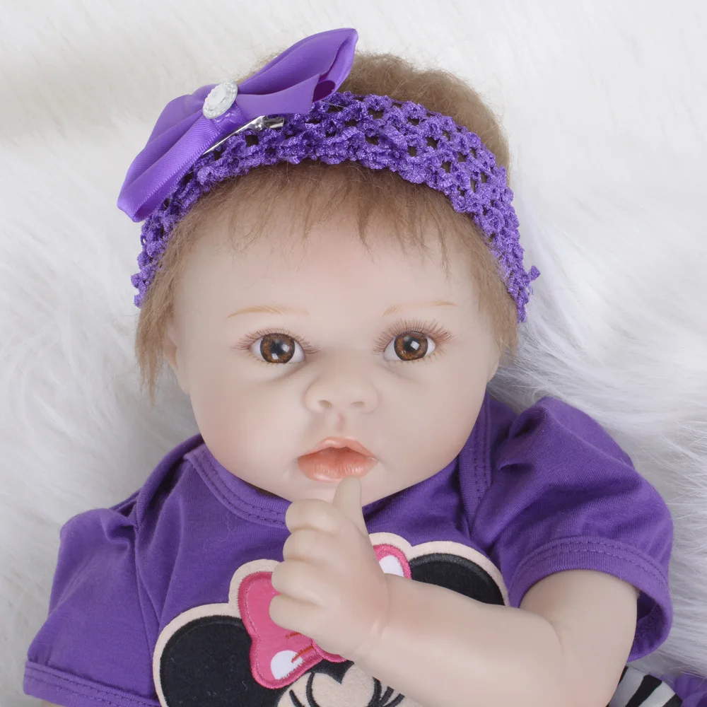 22 дюйма детская живая кукла Детские куклы детские игрушки Reborn Baby Doll наряд для