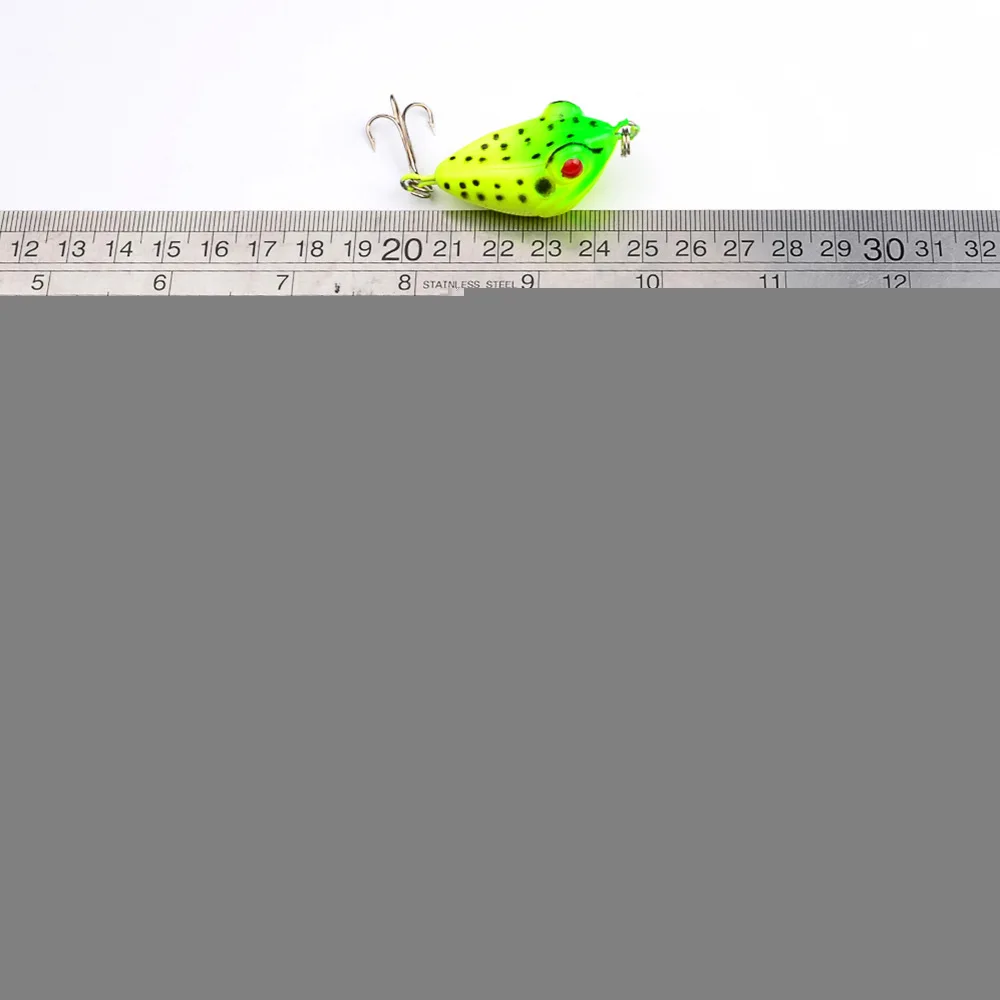 6 шт./лот 4 см/6g в виде мягкой лягушки рыболовные приманки для рыбалки мини