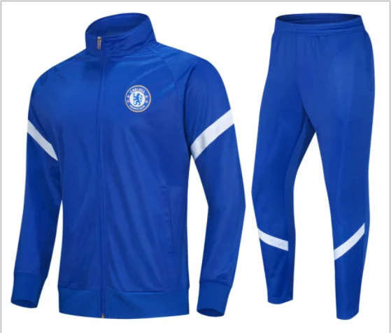 

2021 new sports jacket spring and autumn adult children's football training suit stand-up collar jacket suit