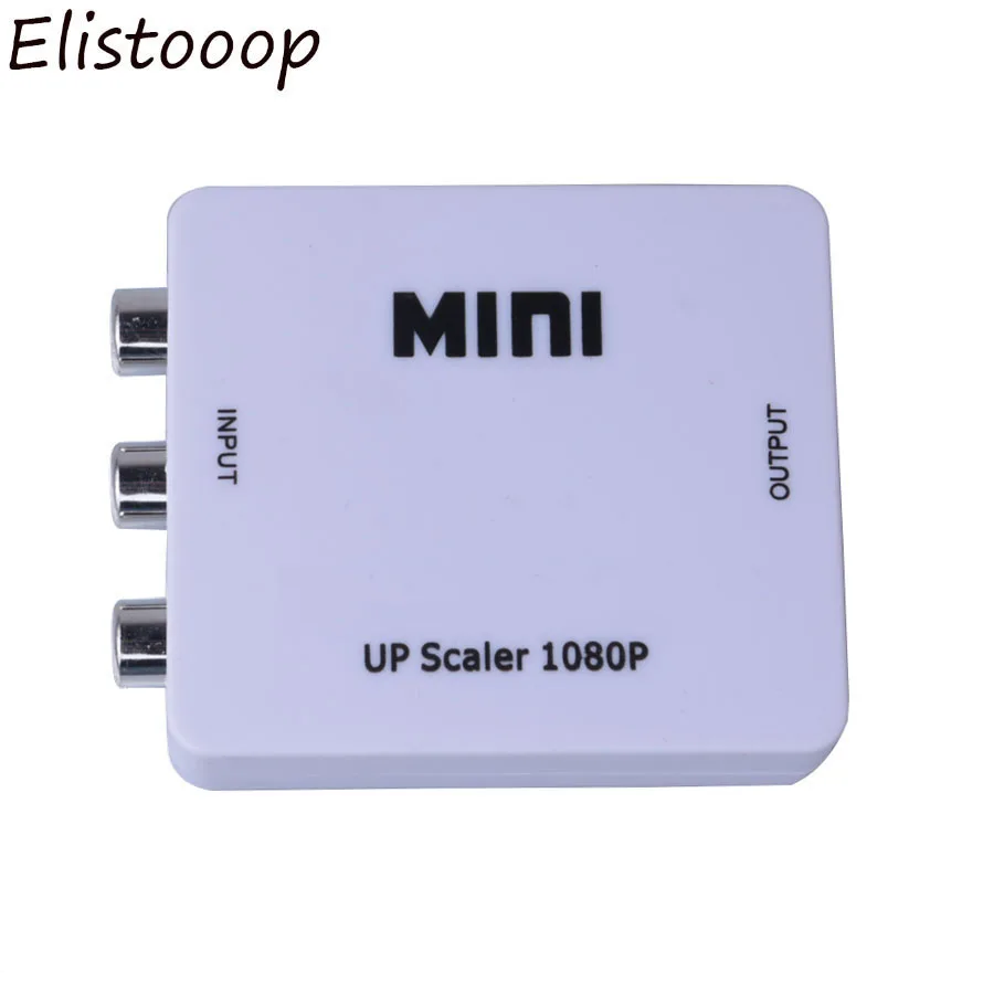 Мини RCA AV CVBS к HDMI-совместимый преобразователь видеоадаптер для HD ТВ ПК DVD Xbox