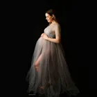 Индивидуальный заказ пикантные платья с верхней юбкой из фатина и героями мультфильмов платья с круглым вырезом и Рубашка с короткими рукавами трапециевидной формы очень Пышное с оборками Прозрачная длинные размера плюс Pregnanc