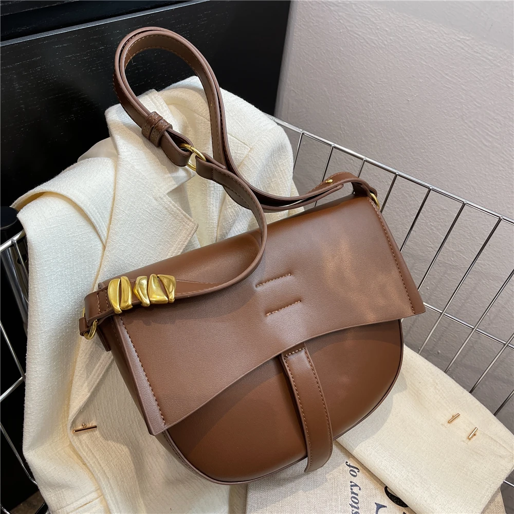 

Классический дизайн, однотонная маленькая сумка через плечо из искусственной кожи для женщин, роскошная брендовая Вместительная женская с...