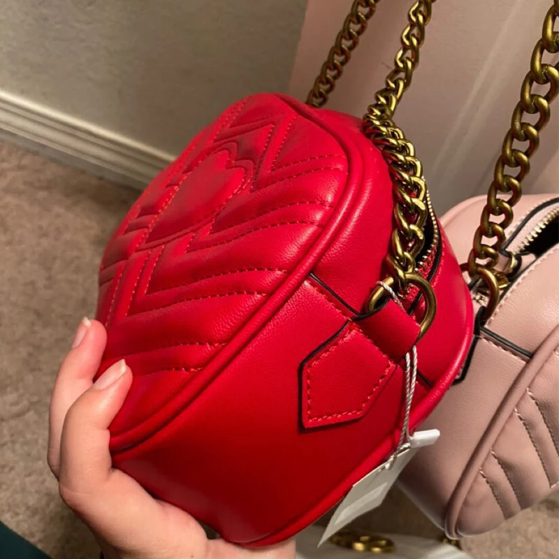 

5 Color Classic designer shoulder chain bag Medium size bag ladies handbags best-selling brand women's wavy Messenger bag