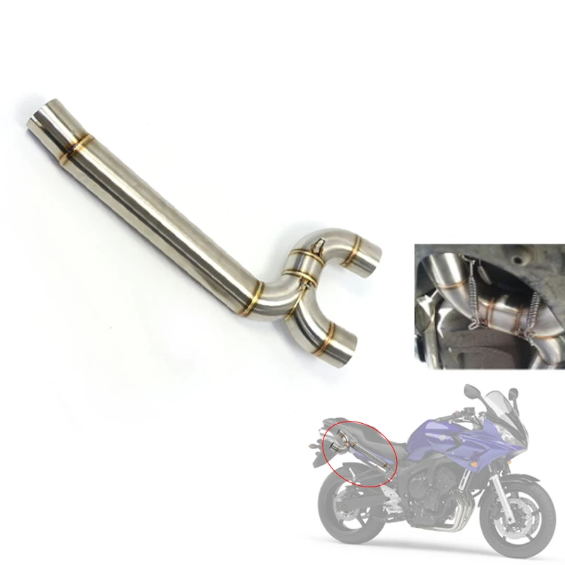 FZ6 FZ6N 2004 2005 2006 2007 2008 полная выхлопная система мотоцикла среднее соединение трубы