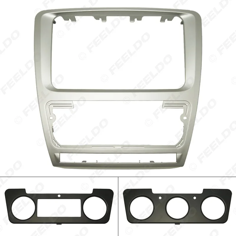 For Skoda Octavia (2013 Yi Jie Version) Car Sound 2DIN Modified Breadboard Video and Audio Face Frame Holder | Автомобили и