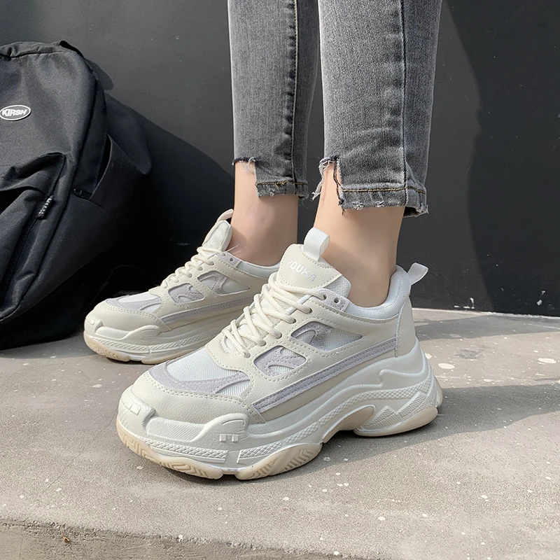 Женские кроссовки на платформе повседневная весенняя обувь зеленые s164|Женские и