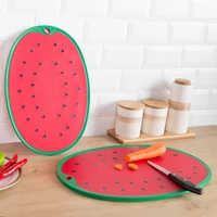 watermelon shape chopping blocks non slip cutting board for home vegetable fruit cutting meat cutter mat kitchen tool