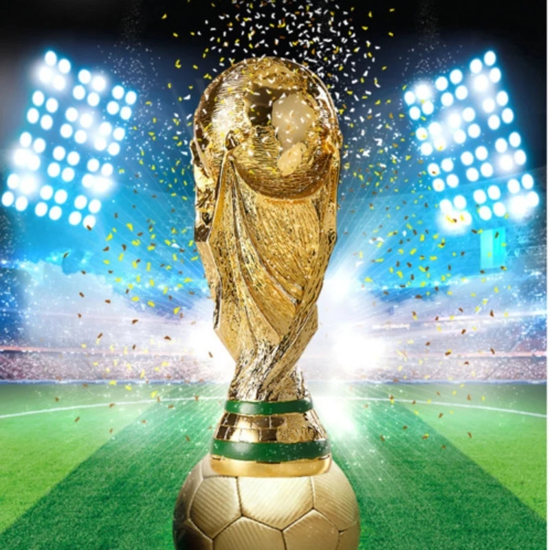 Золотистый трофей чемпионы мира Европейский талисман подарок для фаната футбола