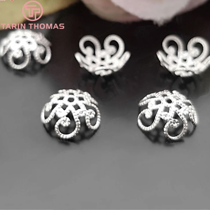 10 шт мм с покрытыем цвета чистого 24 каратного золота Цвет латунным покрытием для