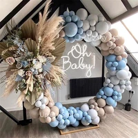 162pcs macaron balloons garland arch coffee brown gray blue latex balloon globos for birthday baby shower wedding party decor