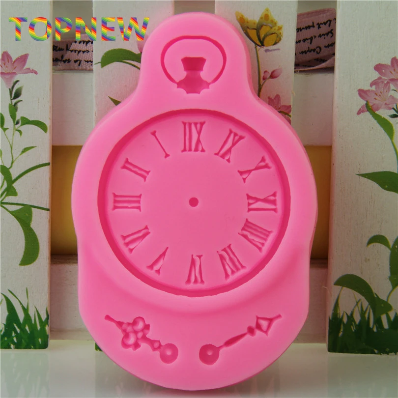 Часы в стиле стимпанк карманные часы силиконовая форма помадка торт украшение