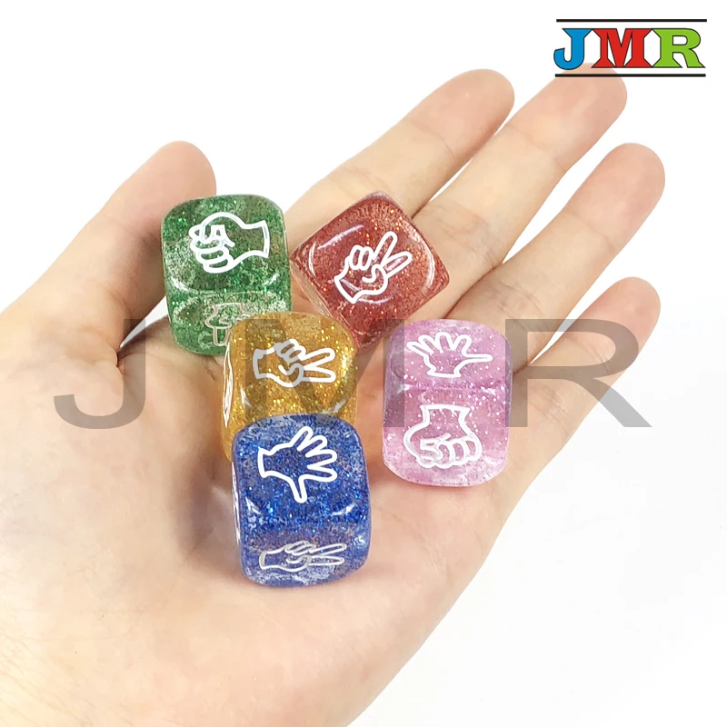 Высокое качество 1 шт. 20 мм 5 цветов блестящий эффект игральные кости вечерние