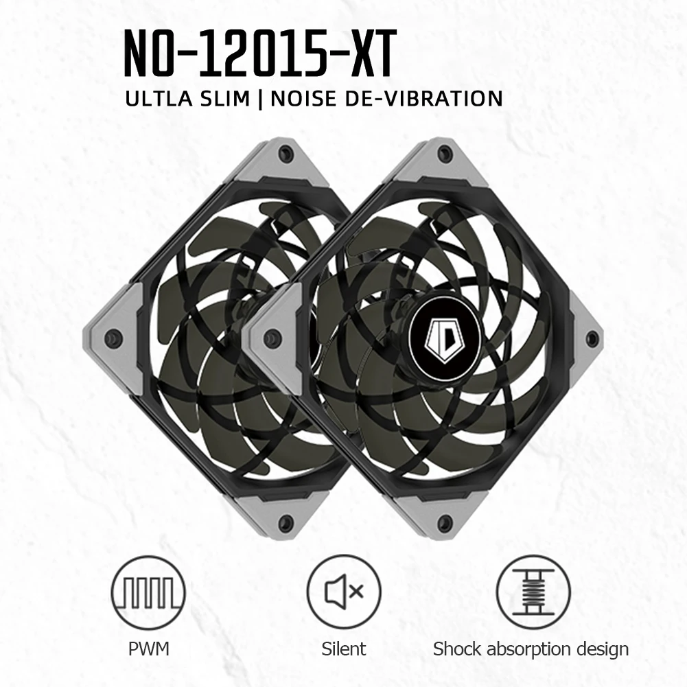 

ID-COOLING 12015XT 120mm Ultra Slim Quiet PWM Fan Office PC Desktop Computer Cooling Systerm Supplies PC Case CPU Water Cooler