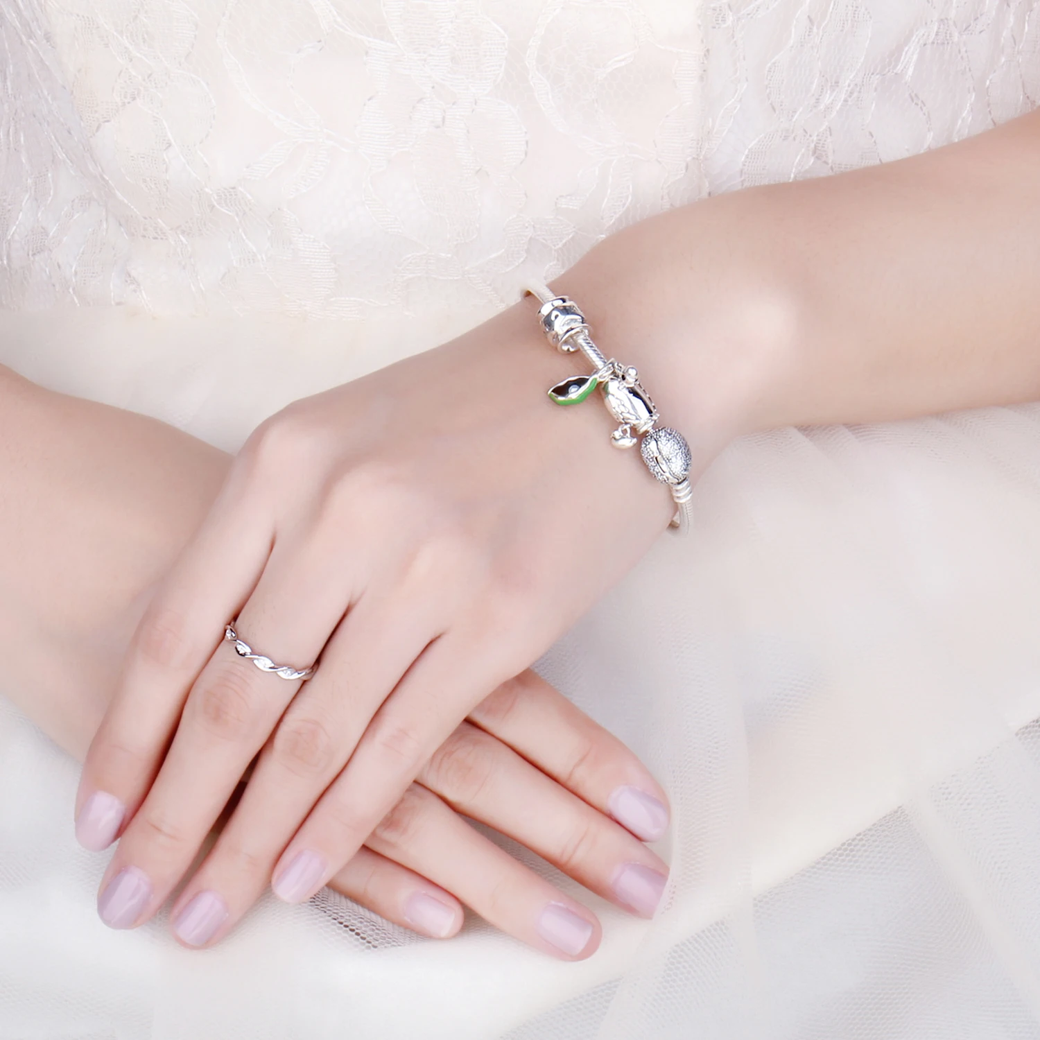 JewelryPalace 925 пробы серебро выгравированы I Love You Шарм бисер Fit Браслеты для вас мамы и