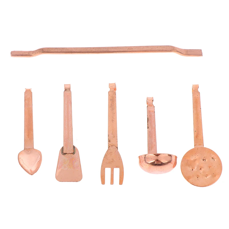 

New Arrival Kitchen Dollhouse Miniature Spoon Shovel Cookware Tools DIY Accessories Kit 6Pcs/set