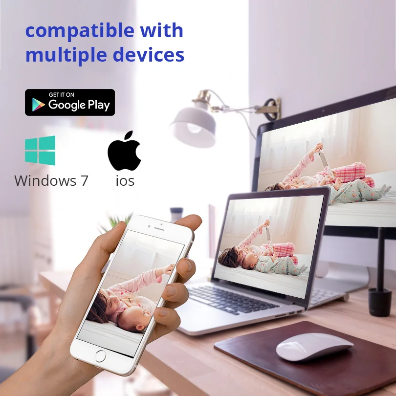 Weтранс 1080P IP Wifi камера Мини HD автоматическое отслеживание ONVIF прибор ночного видения Детский Монитор умный cctv домашняя беспроводная камера безопасности