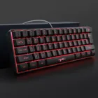 Игровая механическая клавиатура RGB, 61 клавиша, проводная USB клавиатура, Игровые мини-клавиатуры для ПК, компьютера, геймера, Windows