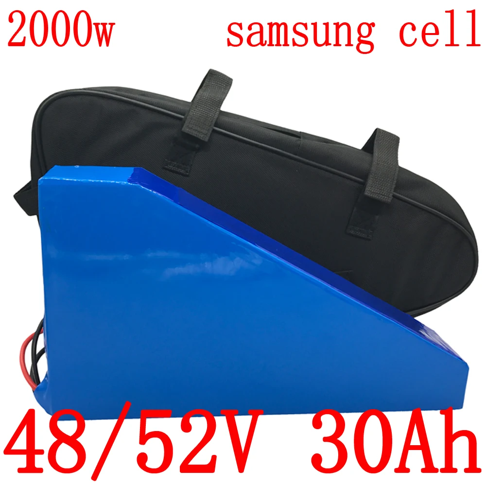 

ebike battery 500W 1000W 2000W 48V 52V 13Ah 15Ah 18Ah 20Ah 25Ah 30Ah 35Ah Lithium Electric Bicycle Battery Pack Use samsung cell